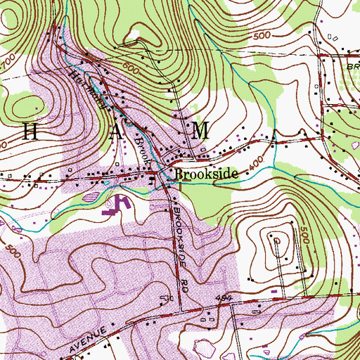 Topographic Map of Harmony Brook, NJ