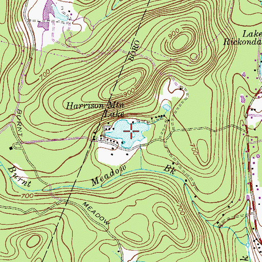 Topographic Map of Harrison Mountain Lake, NJ