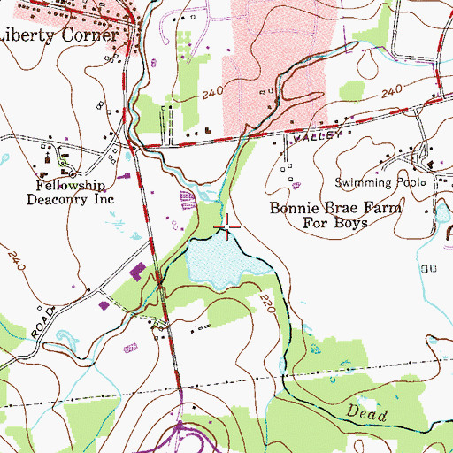 Topographic Map of Harrisons Brook, NJ