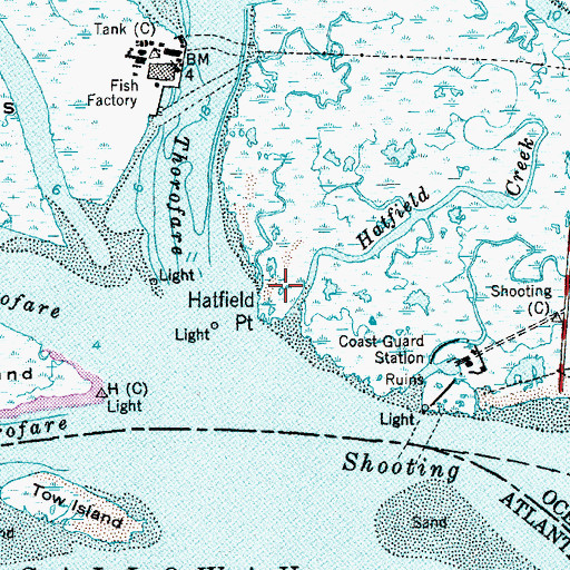 Topographic Map of Hatfield Point, NJ