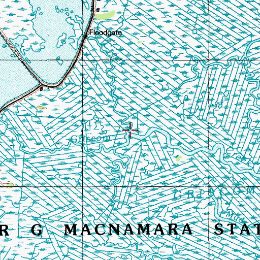 Topographic Map of Hawkins Creek, NJ