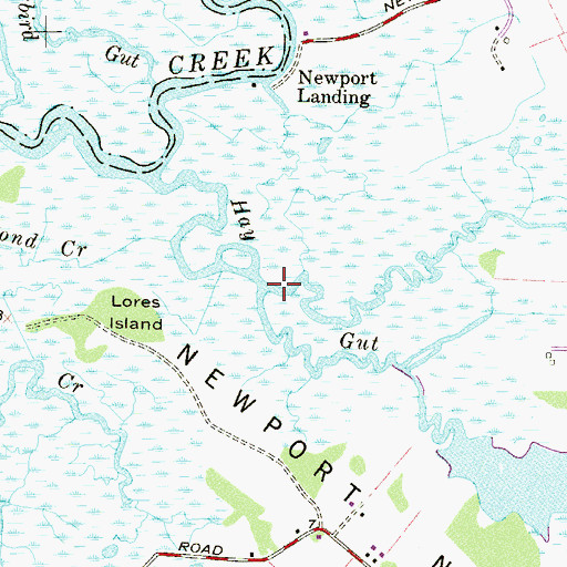 Topographic Map of Hay Gut, NJ