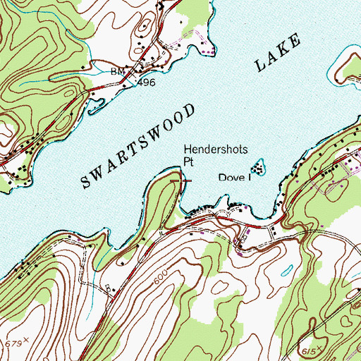 Topographic Map of Hendershots Point, NJ