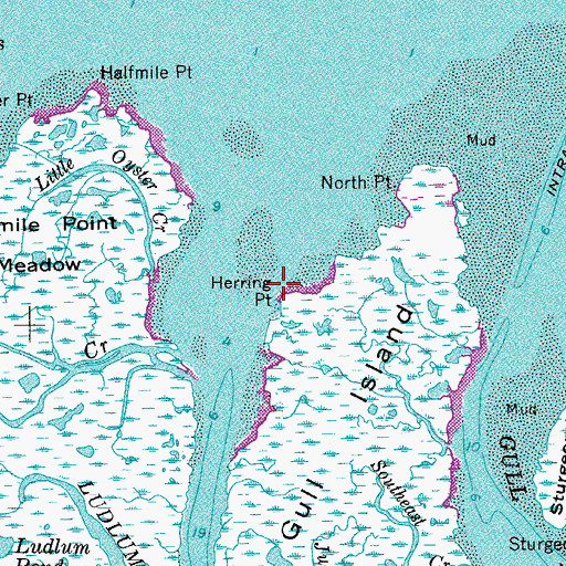 Topographic Map of Herring Point, NJ
