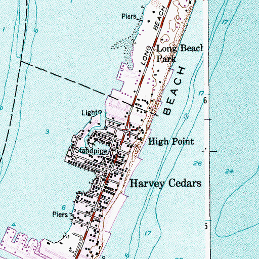 Topographic Map of High Point, NJ