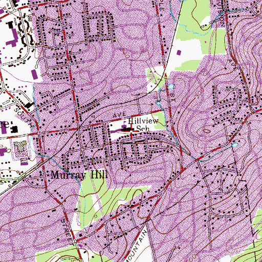 Topographic Map of Developmental Learning Center School - New Providence, NJ