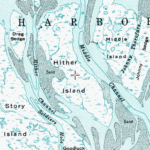 Topographic Map of Hither Island, NJ