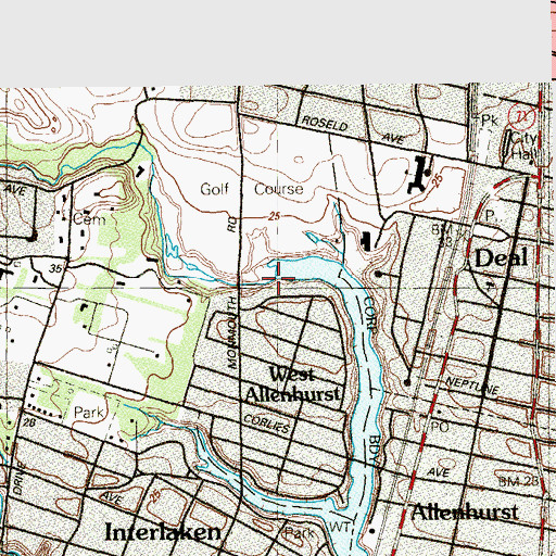 Topographic Map of Harvey Brook, NJ