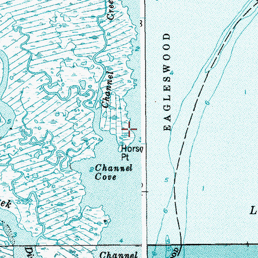 Topographic Map of Horse Point, NJ