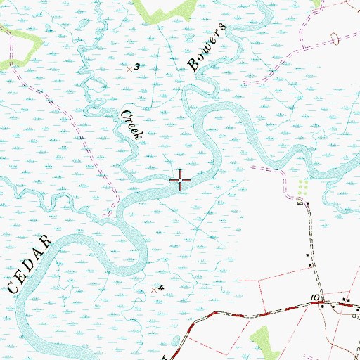 Topographic Map of Howells Creek, NJ