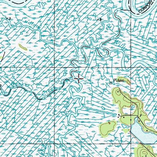 Topographic Map of Hughes Creek, NJ