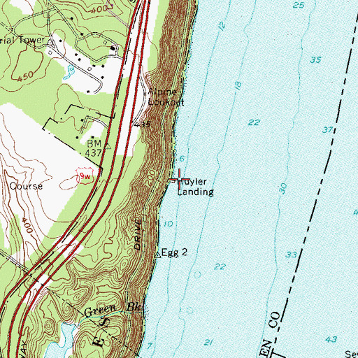 Topographic Map of Huylers Landing, NJ