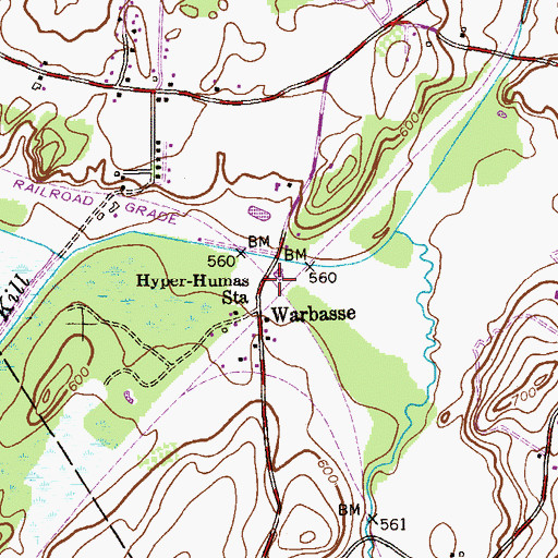 Topographic Map of Hyper-Humas Station, NJ