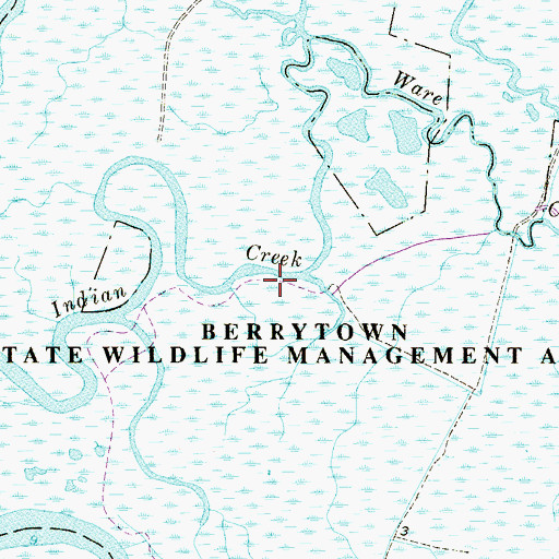 Topographic Map of Indian Creek, NJ