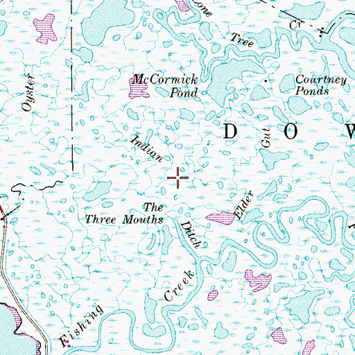 Topographic Map of Indian Ditch, NJ