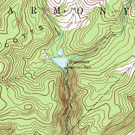 Topographic Map of Ingersoll Dam, NJ