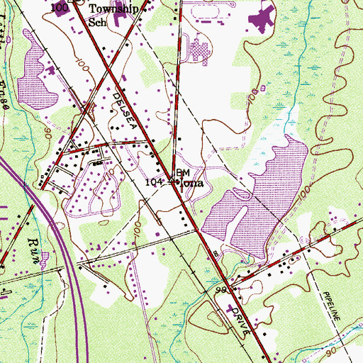 Topographic Map of Iona, NJ