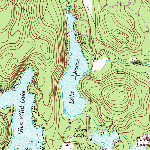 Topographic Map of Lake Iosco, NJ