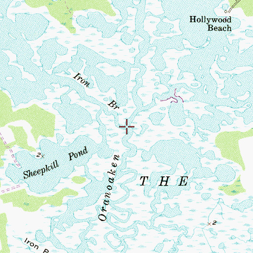 Topographic Map of Iron Branch, NJ