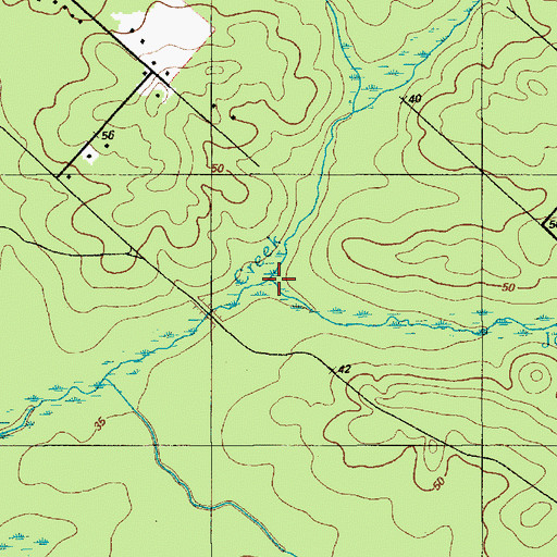 Topographic Map of Jack Pudding Branch, NJ