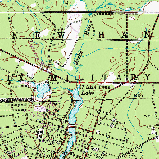 Topographic Map of Jacks Run, NJ
