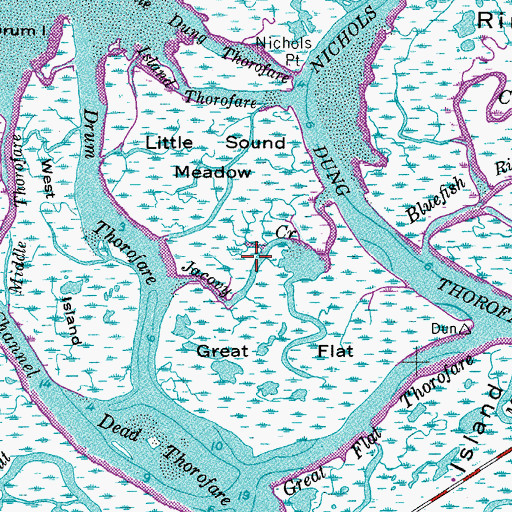 Topographic Map of Jacovy Creek, NJ
