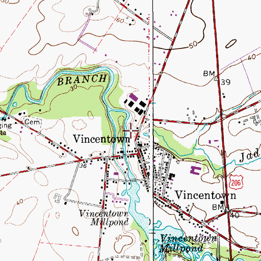 Topographic Map of Jade Run, NJ