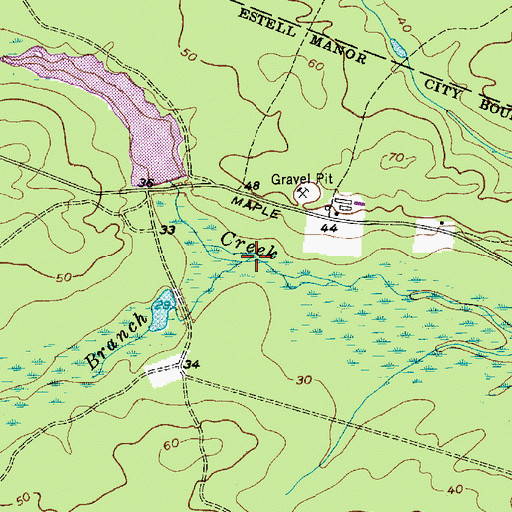 Topographic Map of James Branch, NJ