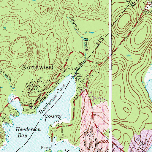 Topographic Map of Jayness Brook, NJ