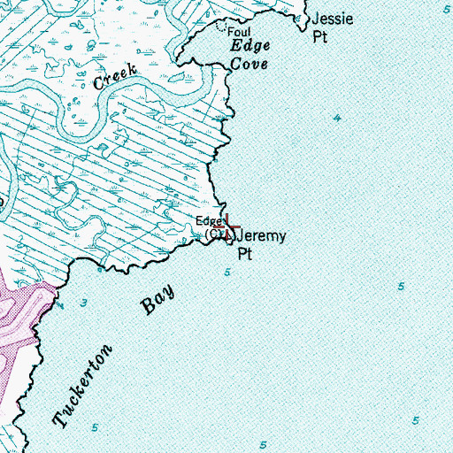 Topographic Map of Jeremy Point, NJ