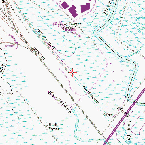 Topographic Map of Jersey City Aqueduct, NJ