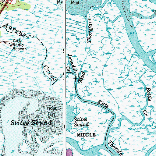 Topographic Map of Jonadab Creek, NJ