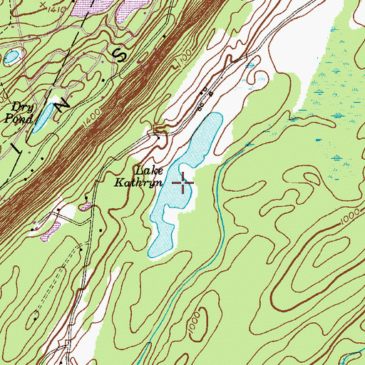 Topographic Map of Lake Kathryn, NJ
