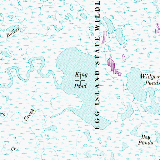 Topographic Map of King Pond, NJ