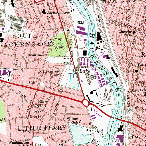 Topographic Map of Lakeview Field, NJ