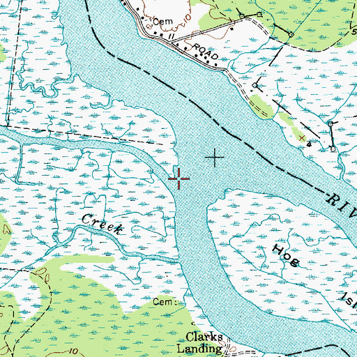 Topographic Map of Landing Creek, NJ
