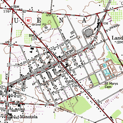 Topographic Map of Landisville, NJ