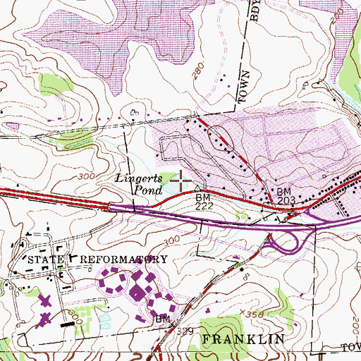 Topographic Map of Lingerts Pond, NJ