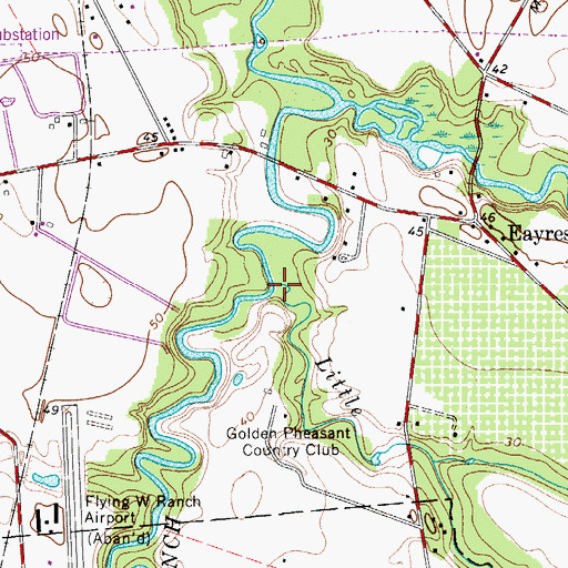 Topographic Map of Little Creek, NJ