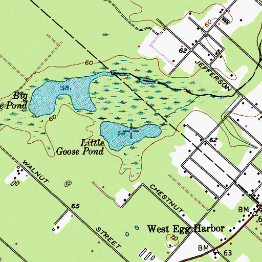 Topographic Map of Little Goose Pond, NJ