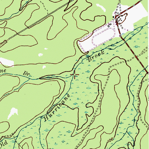 Topographic Map of Little Hurricane Branch, NJ