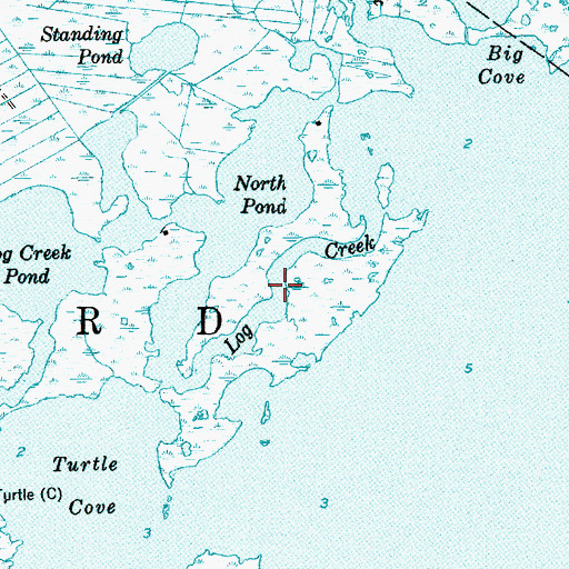 Topographic Map of Log Creek, NJ