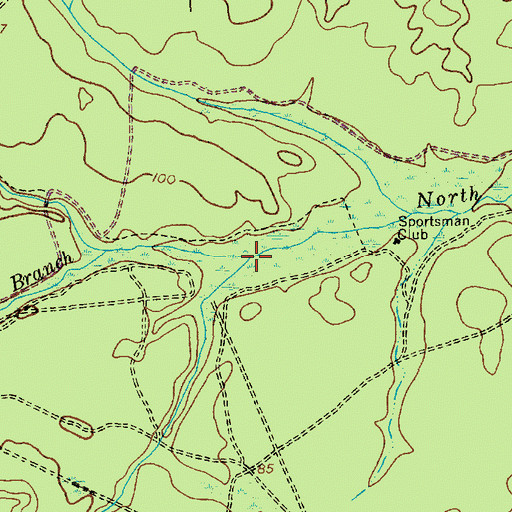Topographic Map of Long Branch, NJ