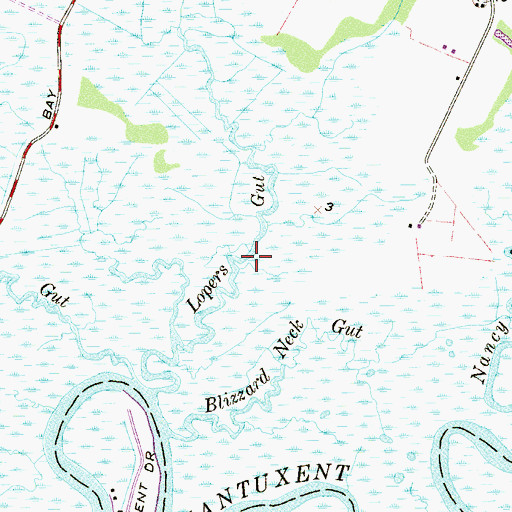 Topographic Map of Lopers Gut, NJ