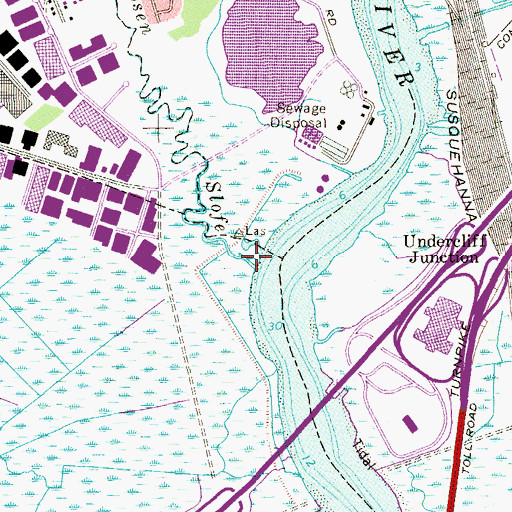 Topographic Map of Losen Slofe, NJ