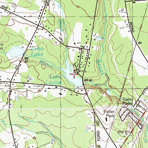 Topographic Map of Lake Louise, NJ
