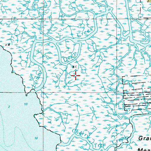Topographic Map of Lower Deep Creek, NJ