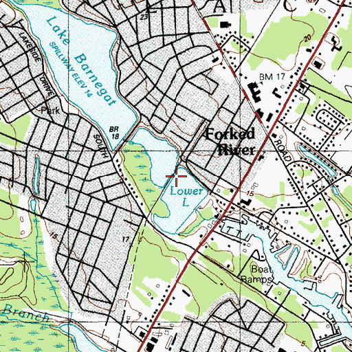 Topographic Map of Lower Lake, NJ