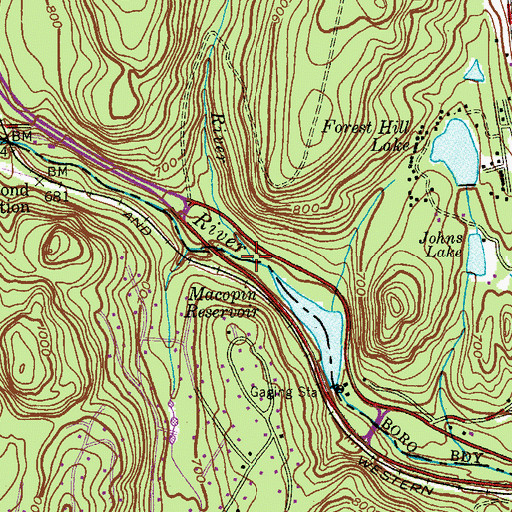 Topographic Map of Macopin River, NJ