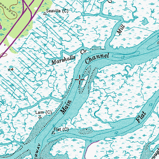 Topographic Map of Main Channel, NJ
